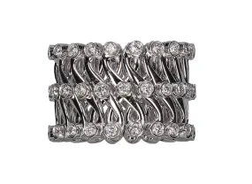 Anello bracciale oro bianco 750%