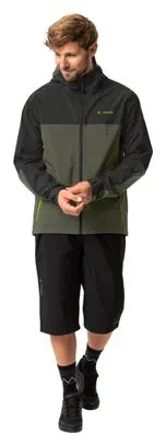 Giacca antipioggia Vaude Moab Khaki/Nero