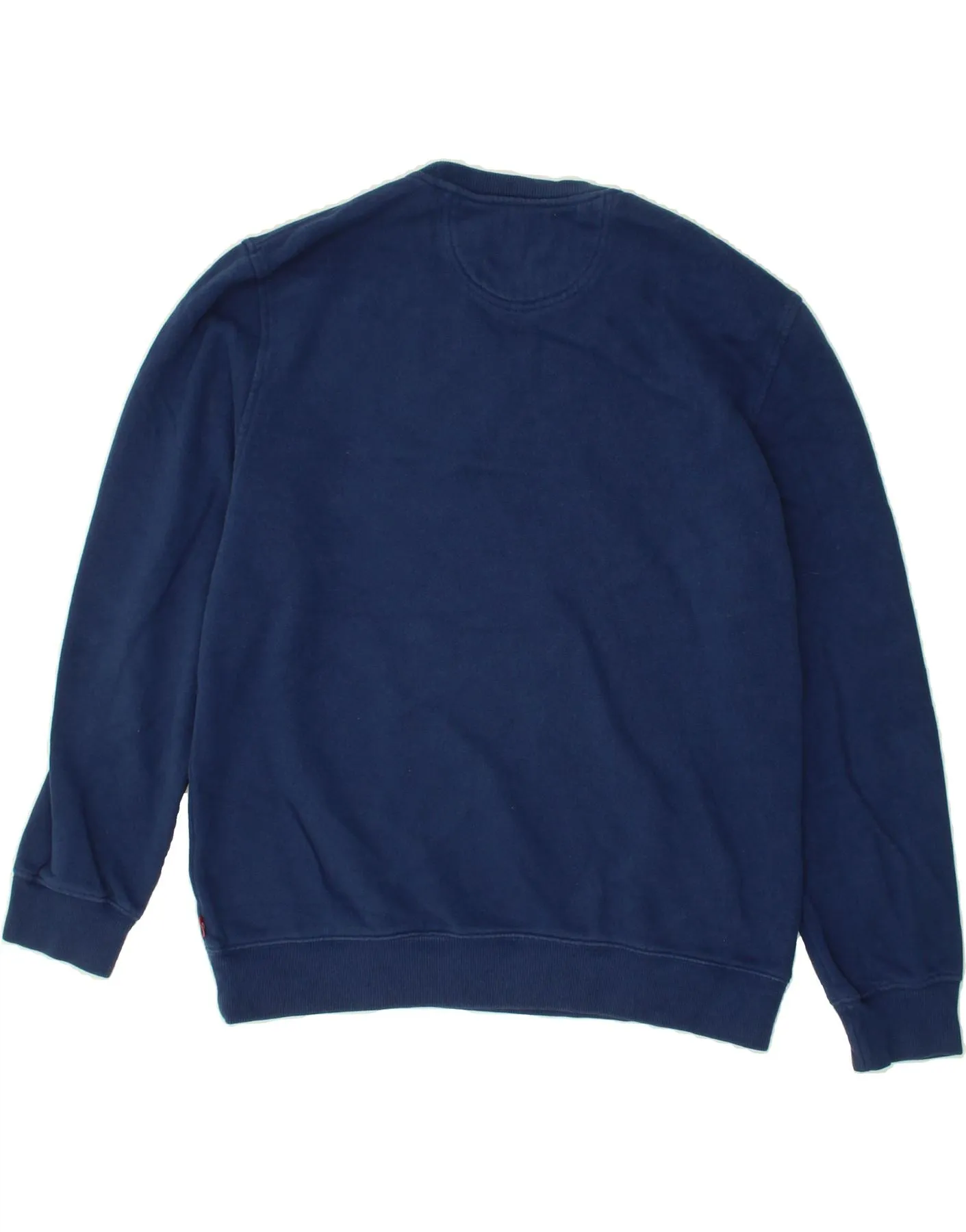 IZOD Mens Sweatshirt Jumper Medium Blue Cotton