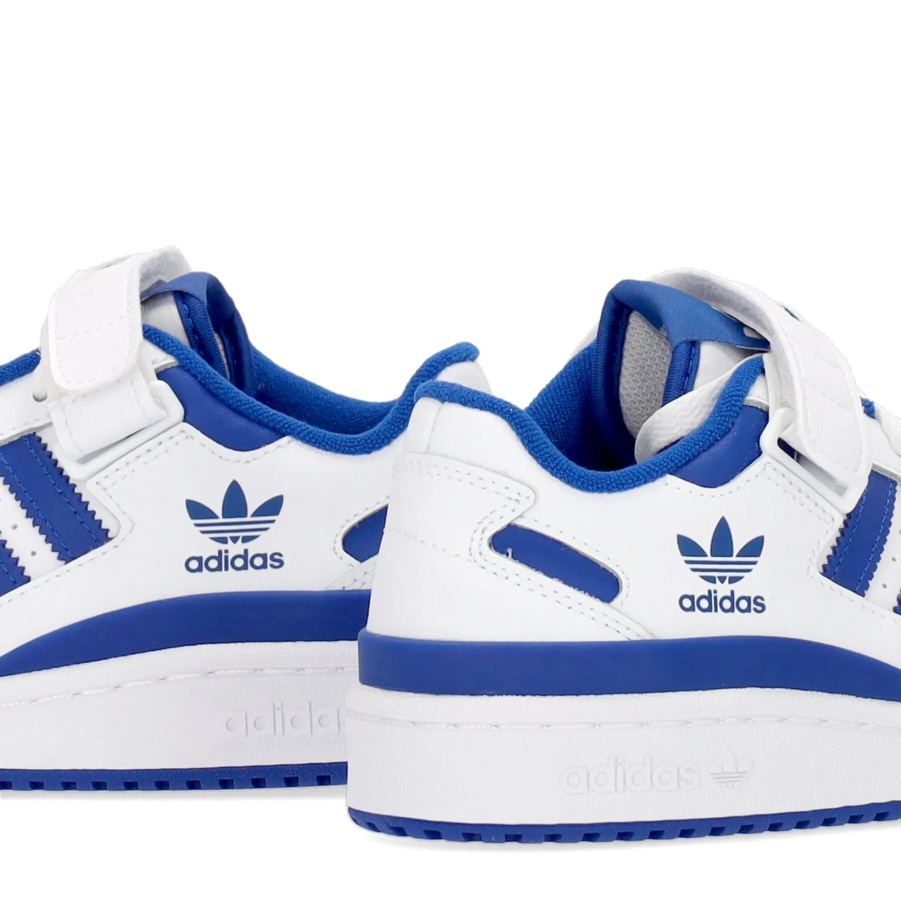 Scarpa Bassa Ragazzo Forum Low J Cloud White/royal Blue/cloud White